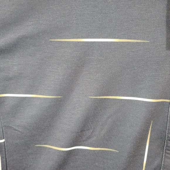 Made With Love Polo 1/4 button up Long Sleeve Black Shirt Size S - Picture 7 of 12